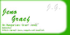 jeno graef business card